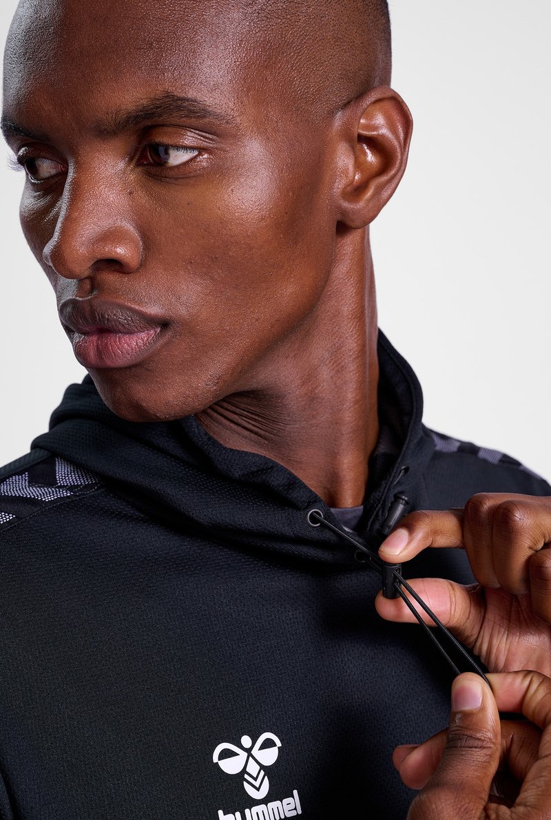 Sweat Shirt Homme Zip Hummel HMLAUTHENTIC HALF ZIP - Sweat Zippé - Black Hummel Homme