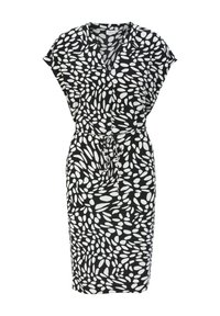 s.Oliver BLACK LABEL MIT BINDEGÜRTEL - Robe de jour - schwarz