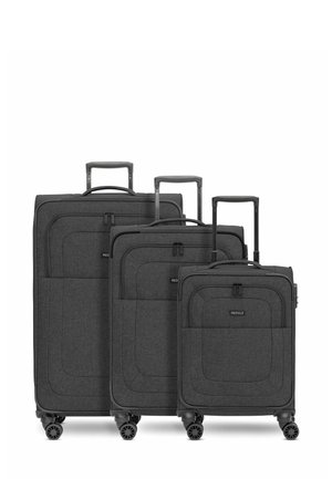 ESSENTIALS SET 3-TEILIG MIT DEHNFALTE - Luggage set - black