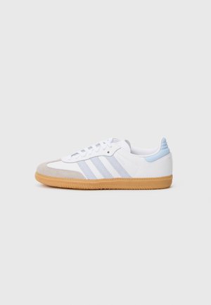 SAMBA OG UNISEX - Sporta apavi - white/crystal sky/gum