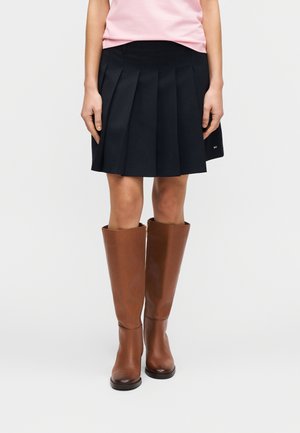 TIMELESS PLEATED MINI SKIRT - Faltenrock - dark night navy