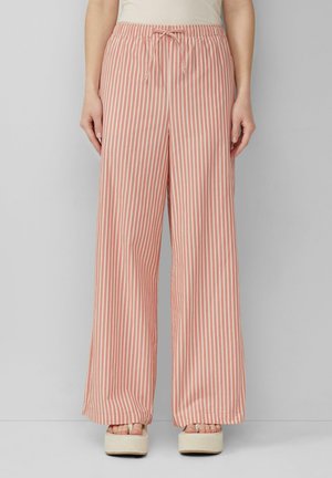 STREIFEN MIT WEITEM BEIN - Broek - papaya