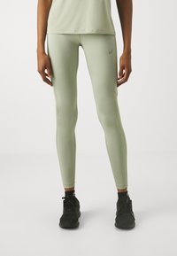 ASICS ICON TIGHT - Leggings - olive grey/mantle green