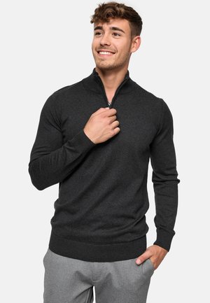 INDICODE JEANS GORE - Strickpullover - charcoal mix