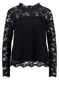 Cream Blouse - black