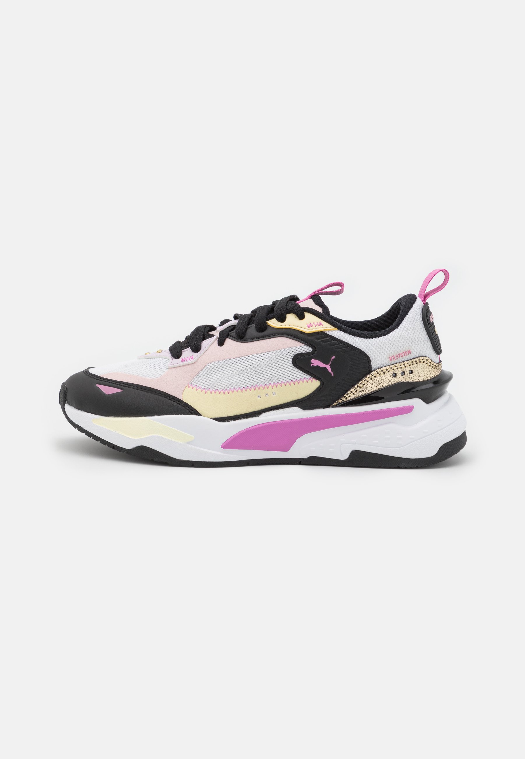 Puma RS-FAST LIMITER SHINY JR - Sneakers laag - white/black/chalk pink/roze  - Zalando.nl