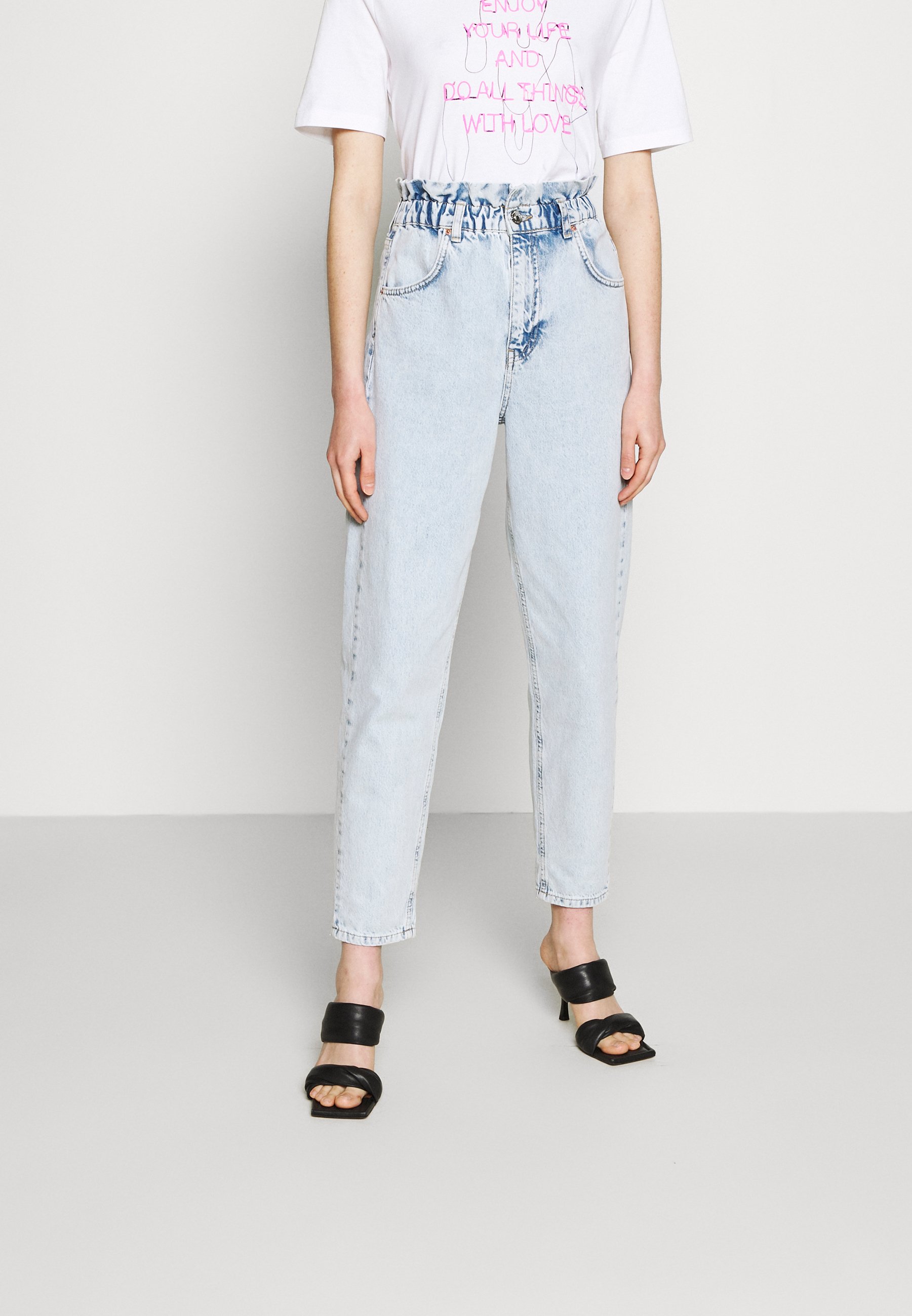 paperbag mom jeans gina tricot