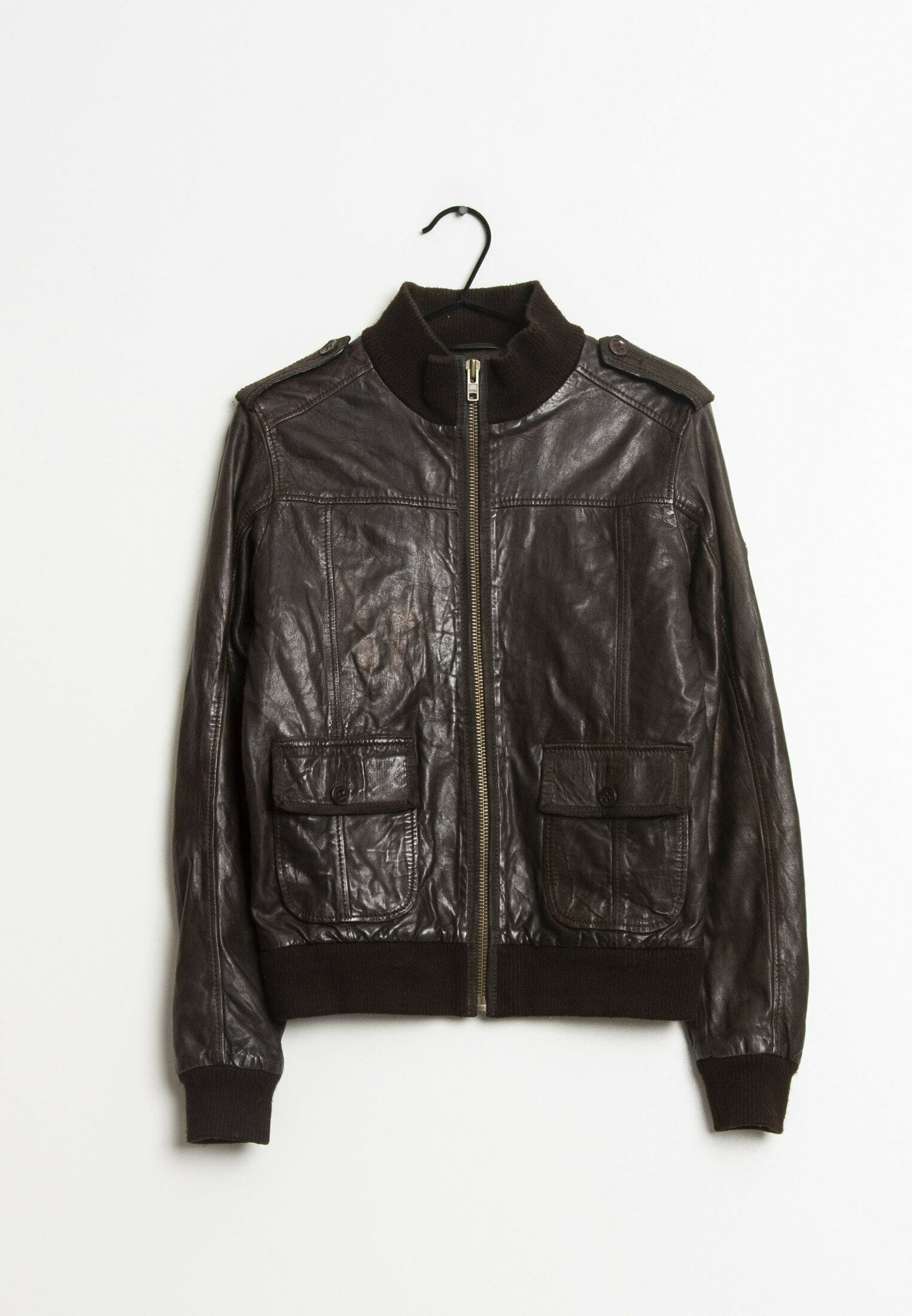 Timberland Chaqueta de cuero - brown/marrón - Zalando.es