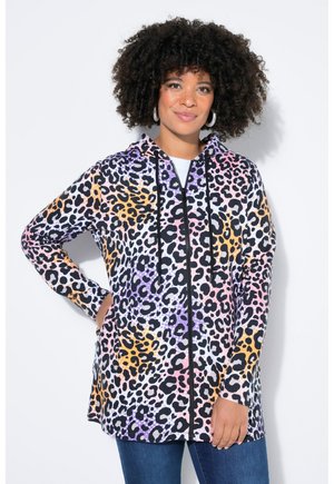 STRAIGHT SHAPE LEO-MUSTER KAPUZE - Felpa con zip - multicolour