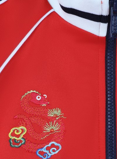 KENZO kids ZIPPÉ COL MONTANT - Sweat zippé - piment