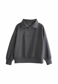 Next SOFT TOUCH QUARTER ZIP - Sweater - charcoal grey