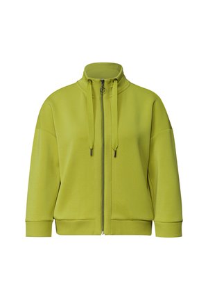 Street One, JACKE IM SILK-LOOK MIT RIPPDETAILS - Sweat zippé - apple lime