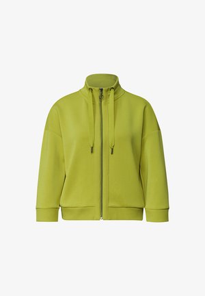 Street One, JACKE IM SILK-LOOK MIT RIPPDETAILS - Sweat zippé - apple lime