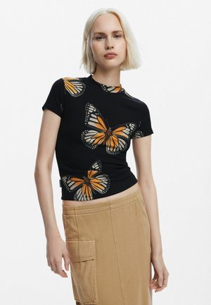 Desigual Azzurro Polyester Women T-Shirt