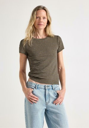 T-shirt con stampa - light khaki