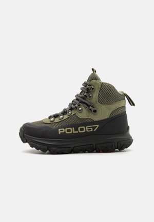 TOP LACE UNISEX - High-top trainers - sage green/black