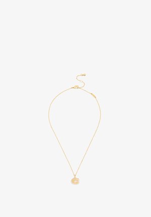 Guldhalskæde med vedhæng formet som bogstavet "C" og en justerbar lås med en lille stjernevedhæng.