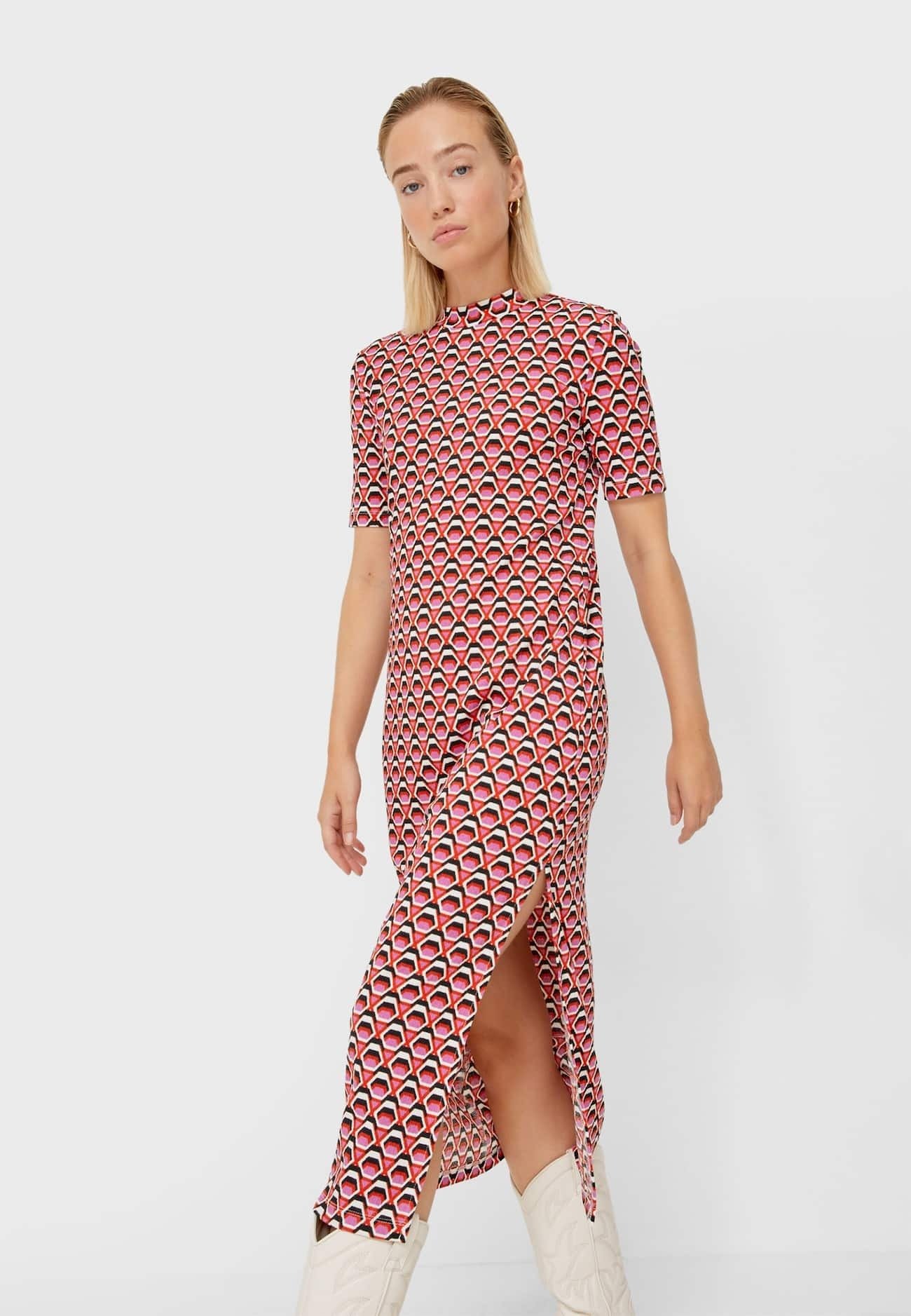 robe rouge stradivarius