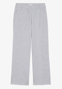 Heledad hallid laiõlgne püksid, mis on valmistatud pehmest kangast. Omab elastset vöökohta ja küljetaskuid. Sirge äär ja lõdva viimistlusega.