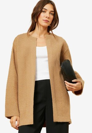 SUPER SOFT LONGLINE TEXTURE - Neuletakki - camel