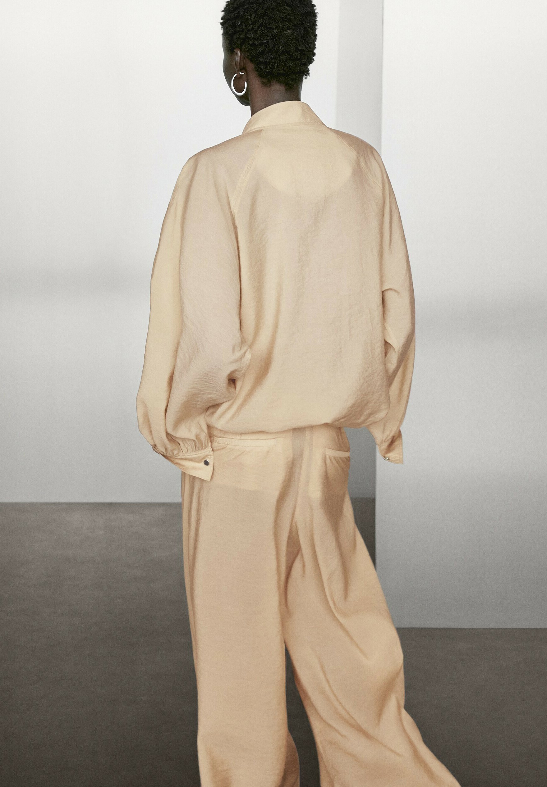 ★ Massimo Dutti★ Palazzo pants with darts 05008508710 Flowing trousers with darts · Orange · Dressy | Massimo Dutti