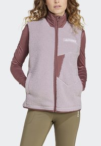 Adidas Terrex TERREX XPLORIC HIGH PILE VEST - Waistcoat - preloved fig