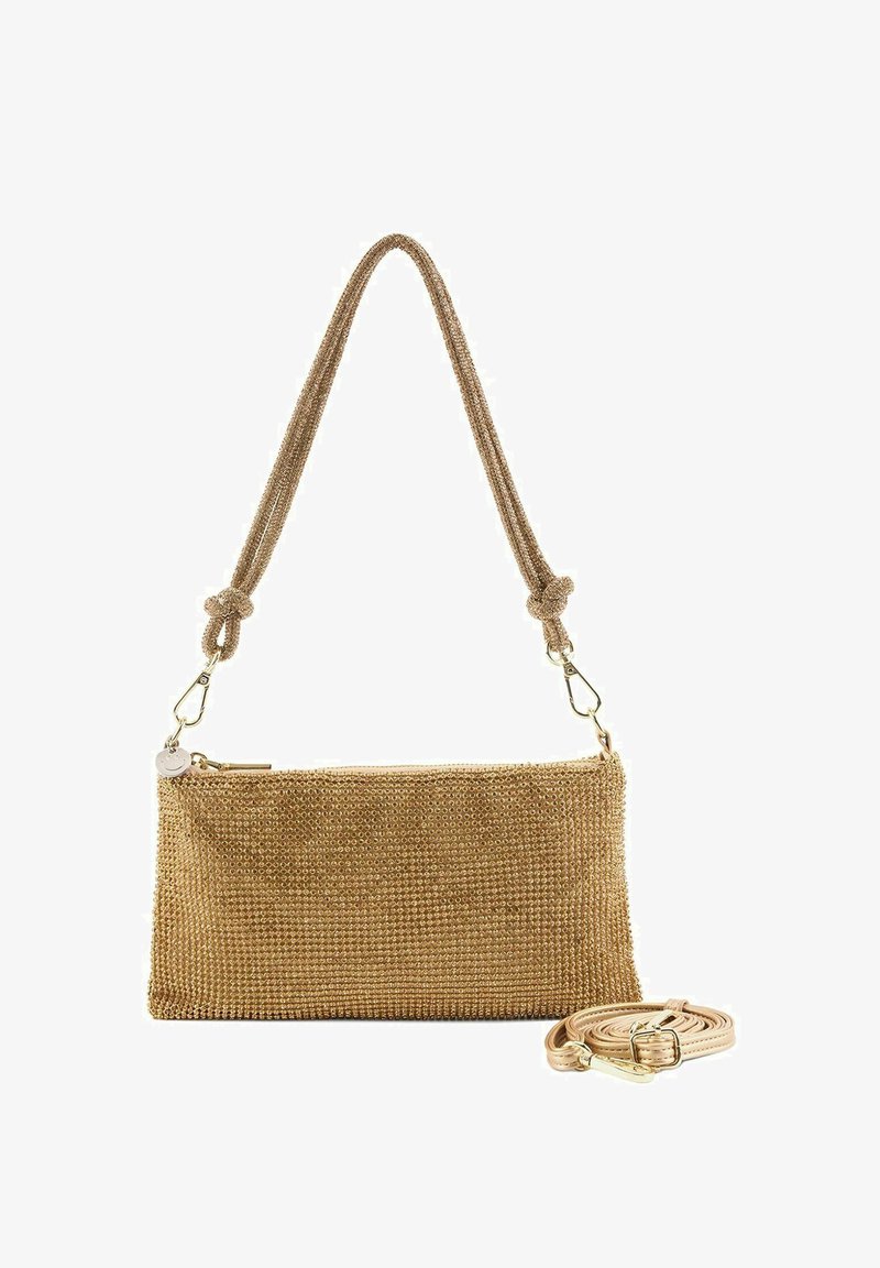 Seidenfelt Handtas - gold