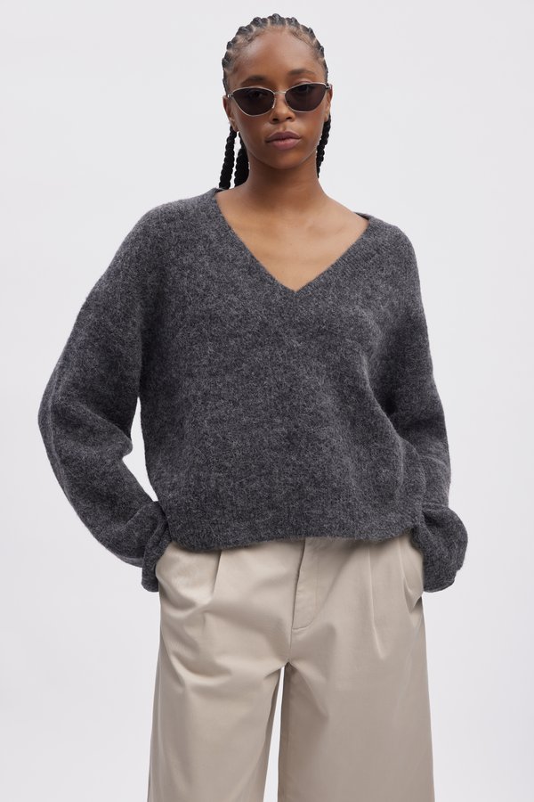 Jumper - charcoal melange