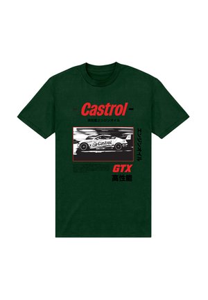Henry Tiger RETRO B&W RACING GRAPHIC - T-Shirt print - forest green