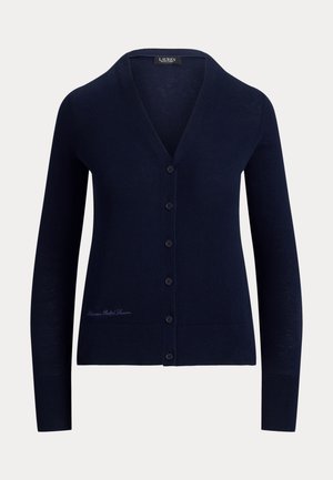 Lauren Ralph Lauren, V-NECK CARDIGAN - Ζακέτα - lauren navy