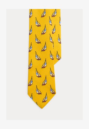 Polo Ralph Lauren SAILBOAT LINEN TIE - Γραβάτα - yellow