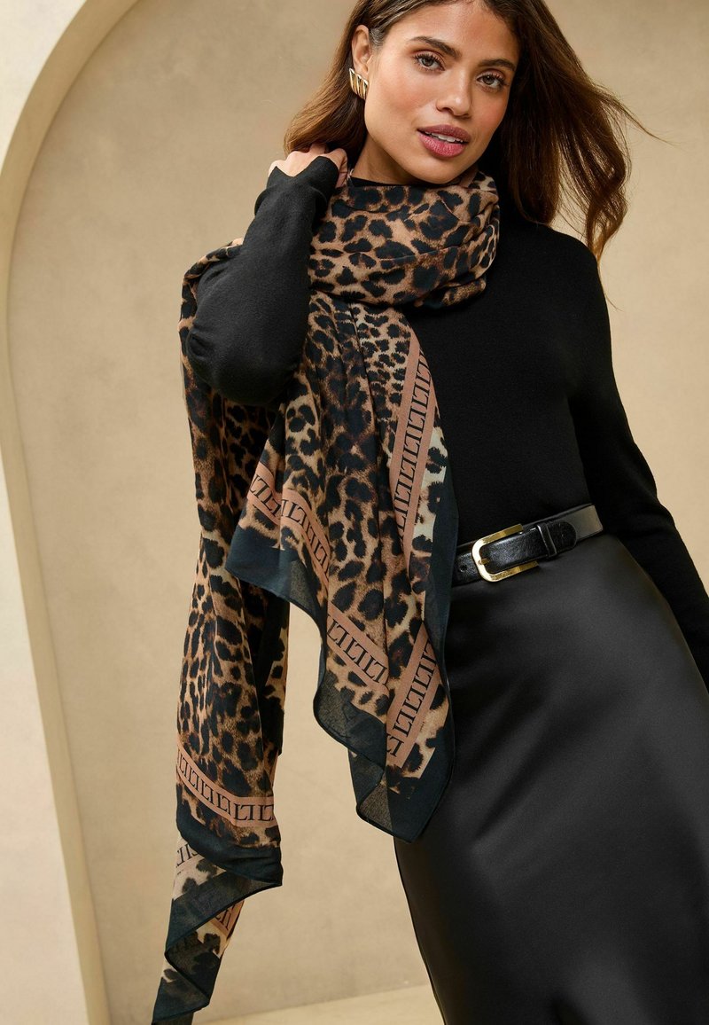 Pañuelo Leopardo Bufanda De Leopardo Para Mujer, Bufanda Larga Delgada Para Niñas Bufanda Dalmata