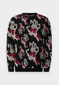 BONE HANDS ALL OVER CREW UNISEX - Maglione - black