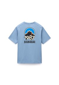 Napapijri MONTEPIANA - Triko s potiskem - faded denim i84