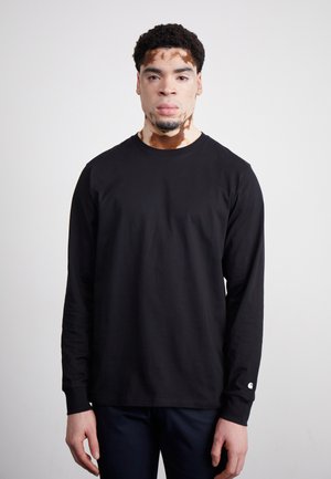 Carhartt WIP BASE - Long sleeved top - black/white