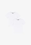BASIC WHITE T SHIRTS 2 PACK UNISEX - Paprasti marškinėliai - white