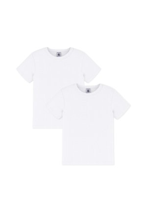 Petit Bateau BASIC WHITE T SHIRTS 2 PACK UNISEX - Lihtne T-särk - white