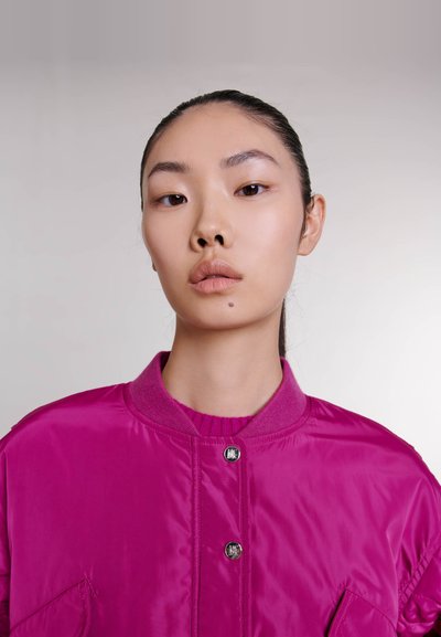 Maje Blouson Bomber - rose fuchsia