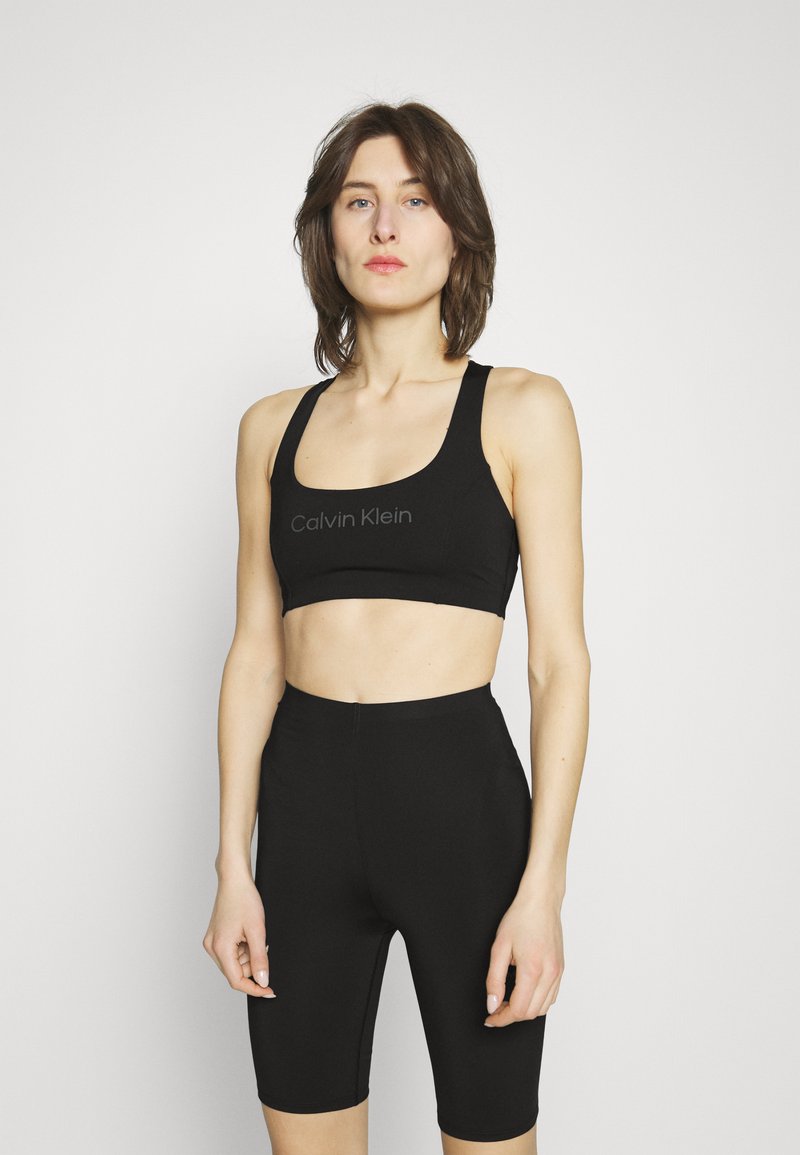 Calvin Klein Performance Sport-BH mit mittlerer Stützkraft - black ...