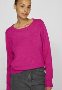 VILA VIRIL O NECK  - Pullover - festival fuchsia