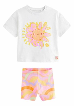 Next SET  - REGULAR FIT - Shorts - pink white rainbow sun
