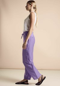 Street One WIDE LEG - Tygbyxor - lila