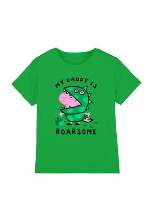 GEORGE MY DADDY IS ROARSOME - Print T-shirt - dark green