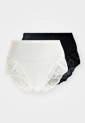Lindex HIGH BLENDA 2 PACK - Hipsterky - black