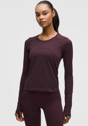 SWIFTLY TECH RACE - Langærmet T-shirt - black plum