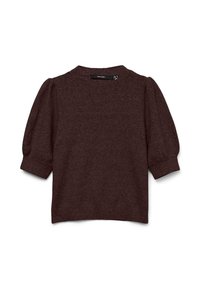 VMDOFFY O-NECK  - T-shirt basic - chocolate torte