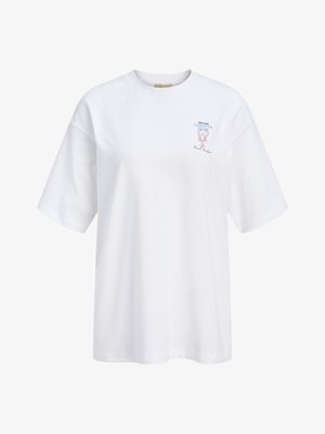 JJXX, JXMILLOW LOOSE SS TEE JRS SP326 - Triko s potiskem - bright white