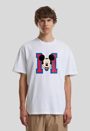 Merchcode, MICKEY MOUSE M FACE LOOSE TEE - Camiseta estampada - white