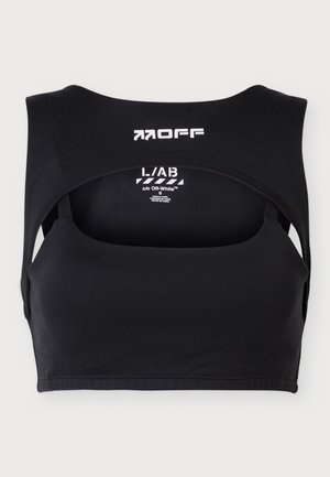 L/AB c/o Off-White, CROP  - Топ - black night