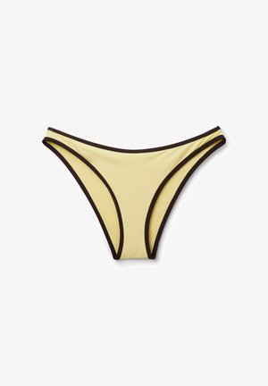 Calzedonia, BICOLOR PIPING - Bikini-Hose - yellow